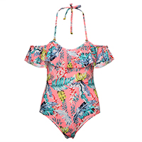 Print Fabric Swimwear for Women 1 Piece